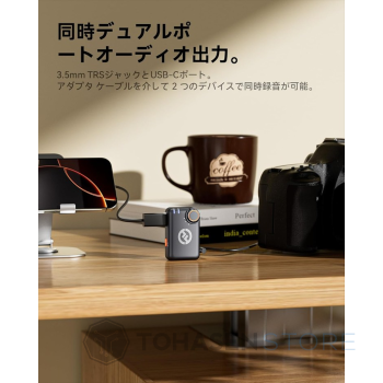 Hollyland Lark M2S Type-C | マイクx2, USB TYPE-C受信機x1,充電